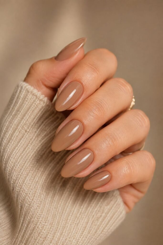 Almond Latte Nails
