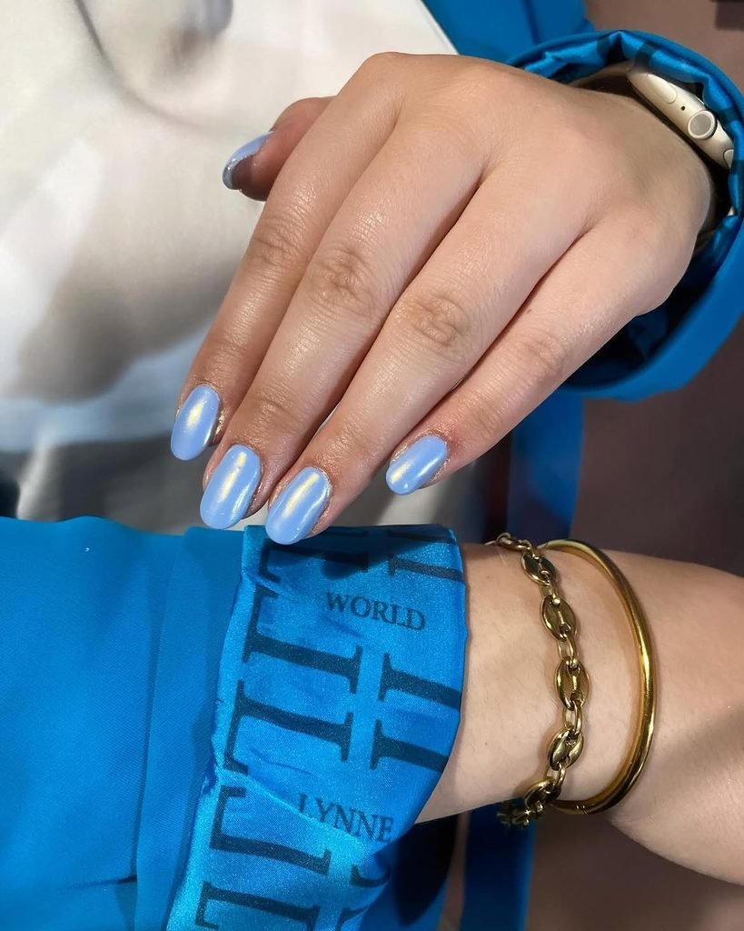 Blue Pearl Nails