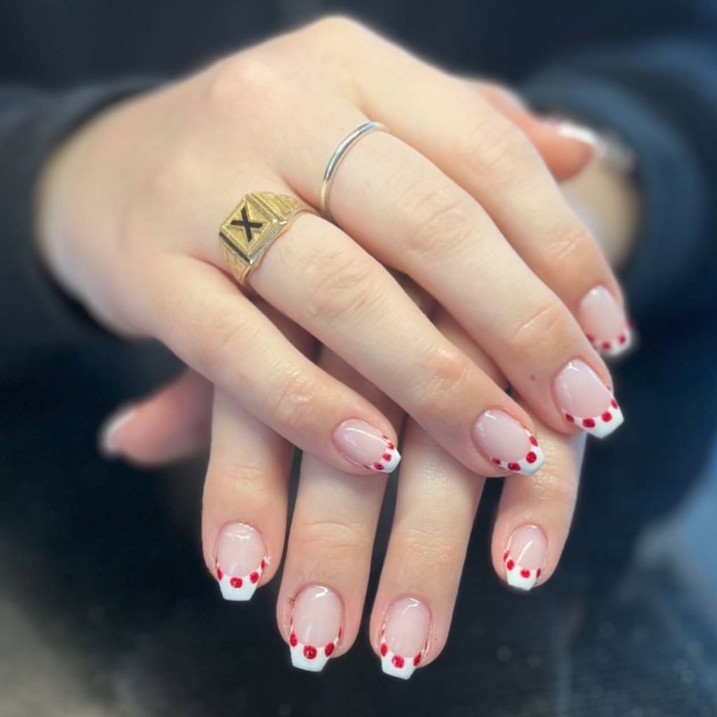 Candy Cane French Tips