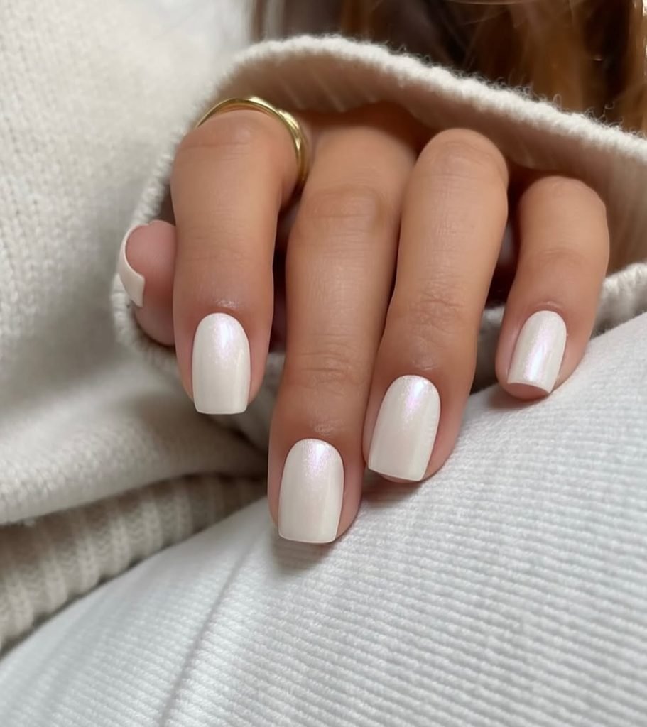 Classic Pearl White Nail