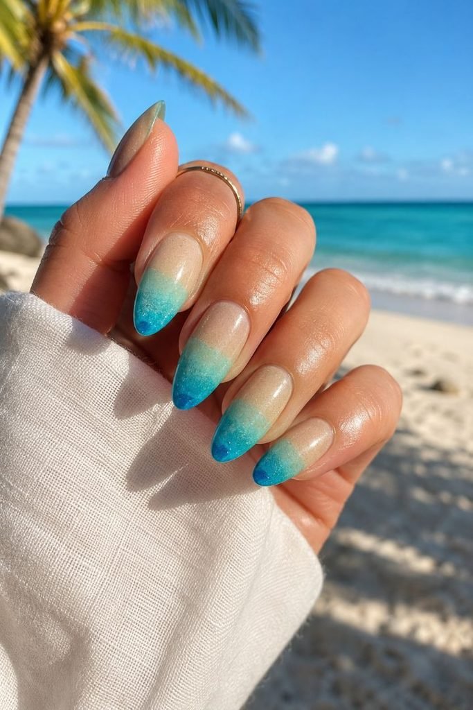Coastal Ombre Nails