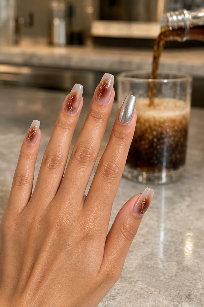 Cola Pour Aura Nails