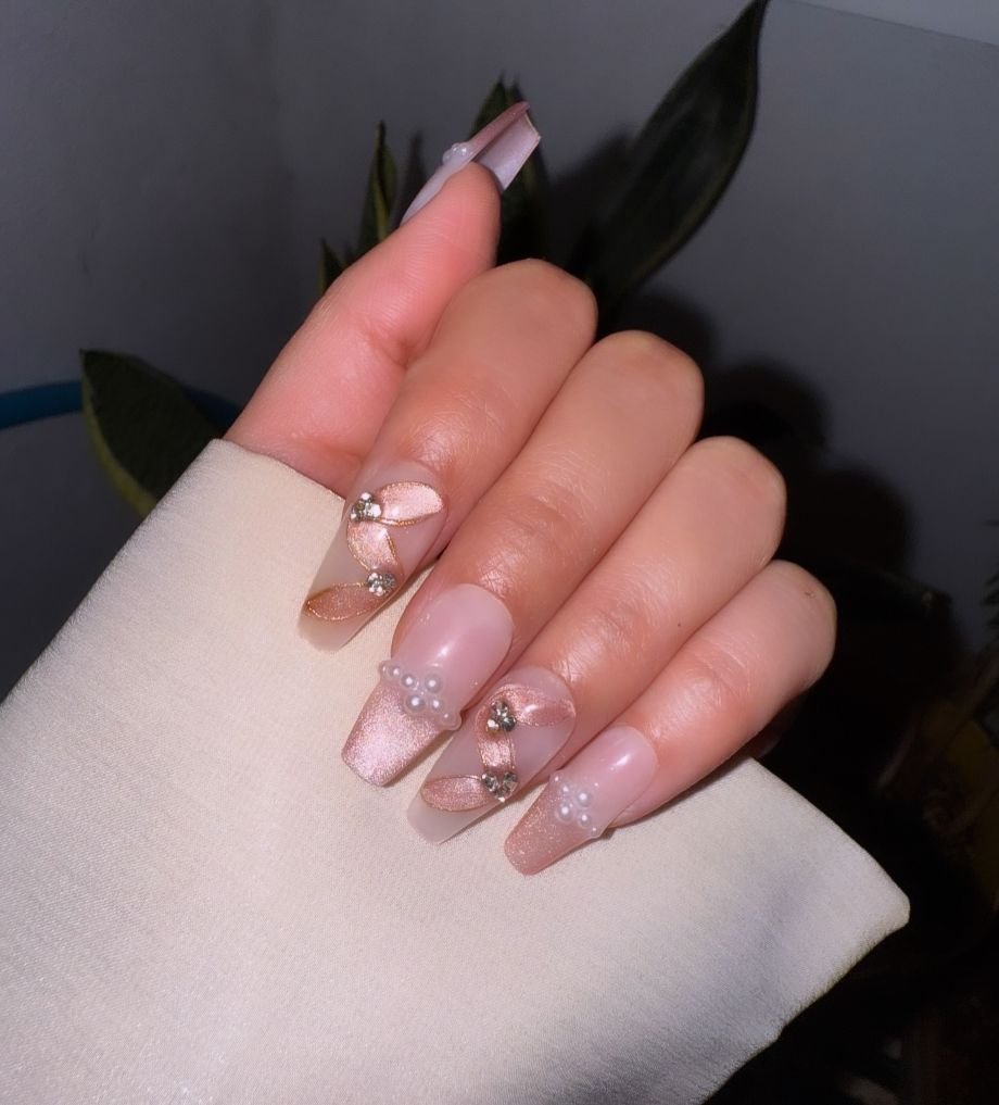 Crystal Blush Nails