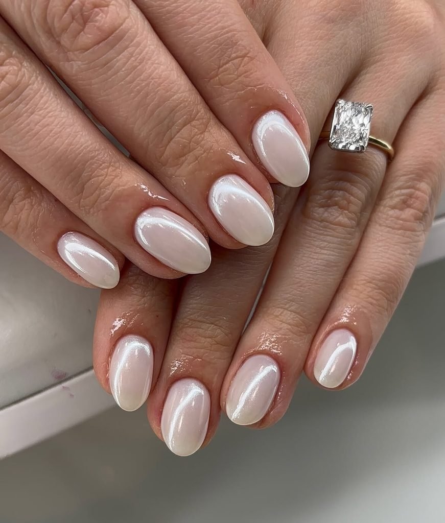 Elegant Zen Pearl Nails