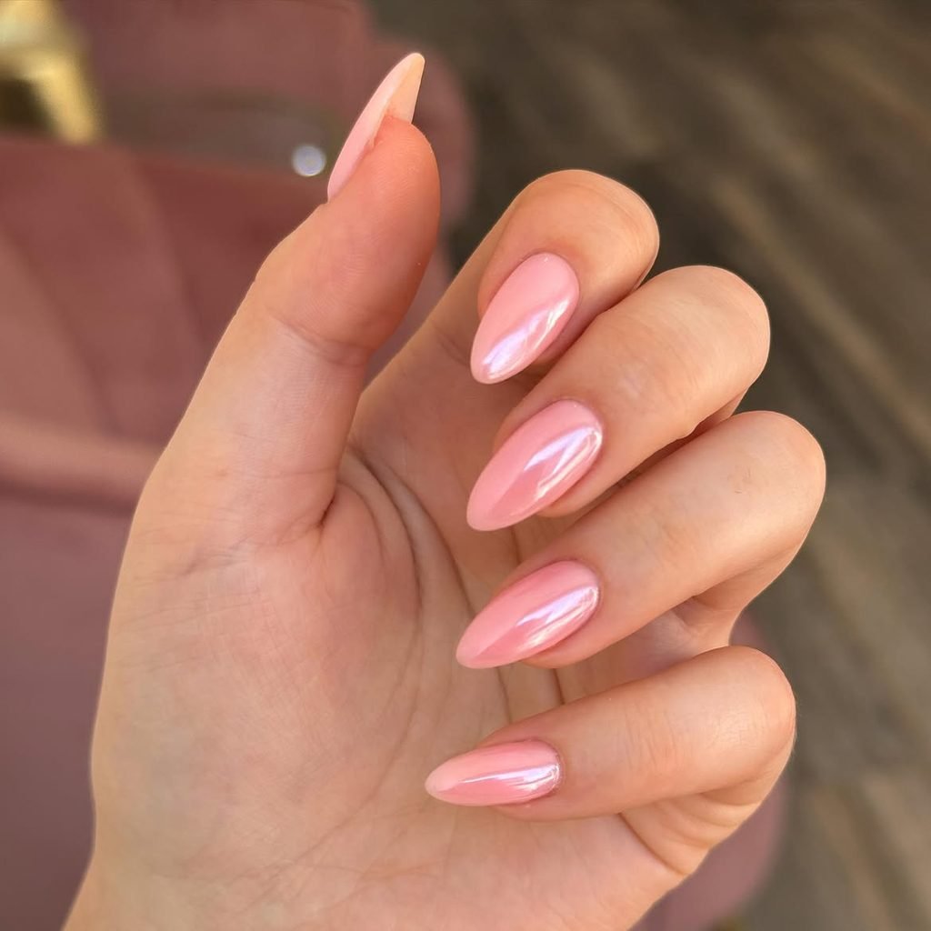 Glazed Donut Blush Nails