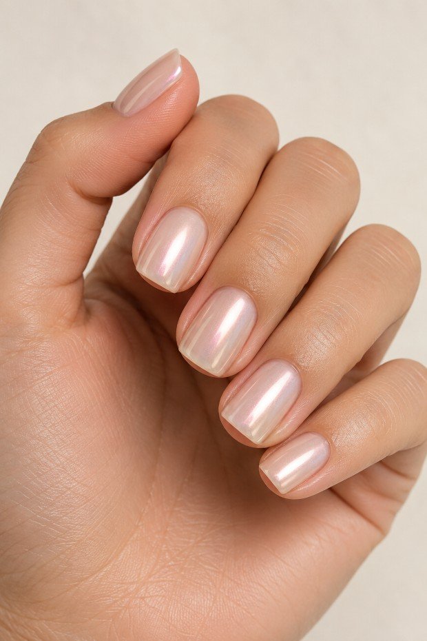 Glazed Donut Square Nails