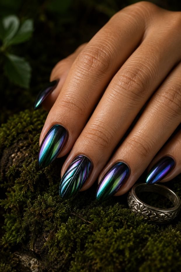  Iridescent Beetle-Shell Chrome