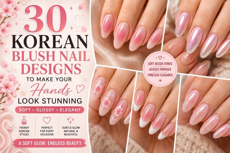 Korean Blush Nail Designs