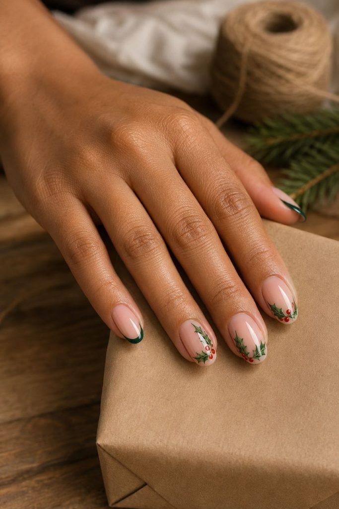 Negative-Space Holly Tips
