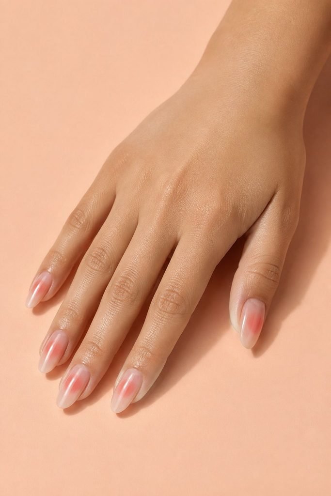  Peach Blush Jelly Nails
