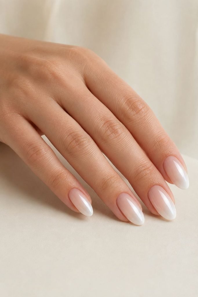 Pearl French Ombré Nails
