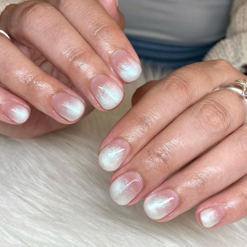  Pearl Ombre Nails