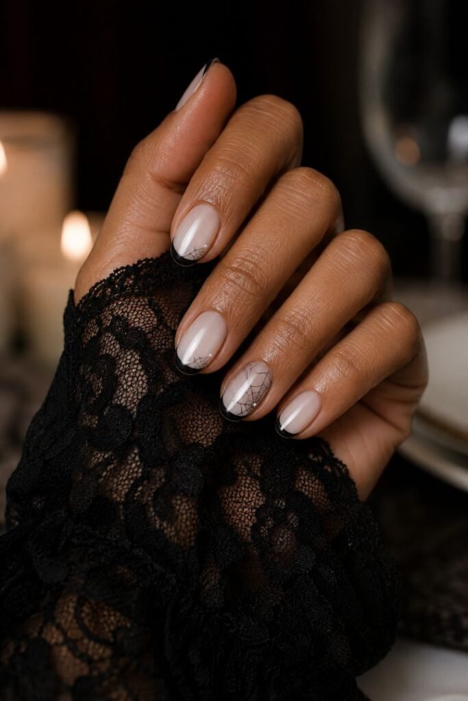 Pearls and Fine Black Cobwebs