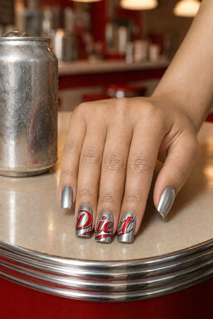 Retro Diet Coke Lettering