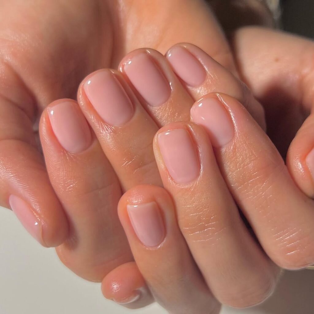Sheer Barely-There Nude Nails