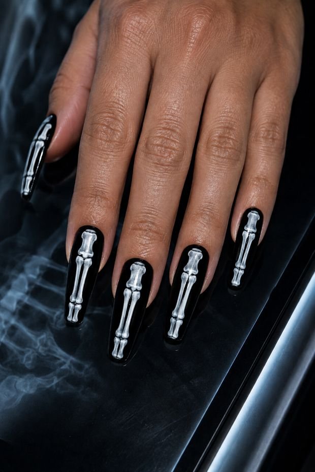  Skeleton X-Ray Nails