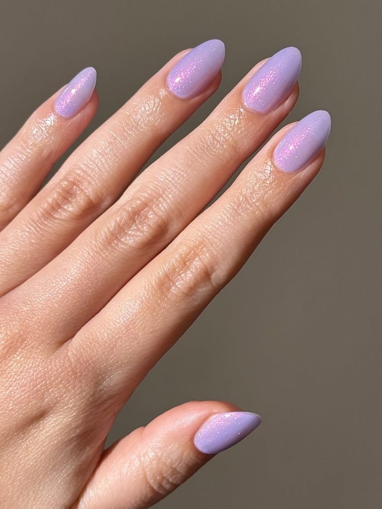 Soft Lavender Jelly Nails