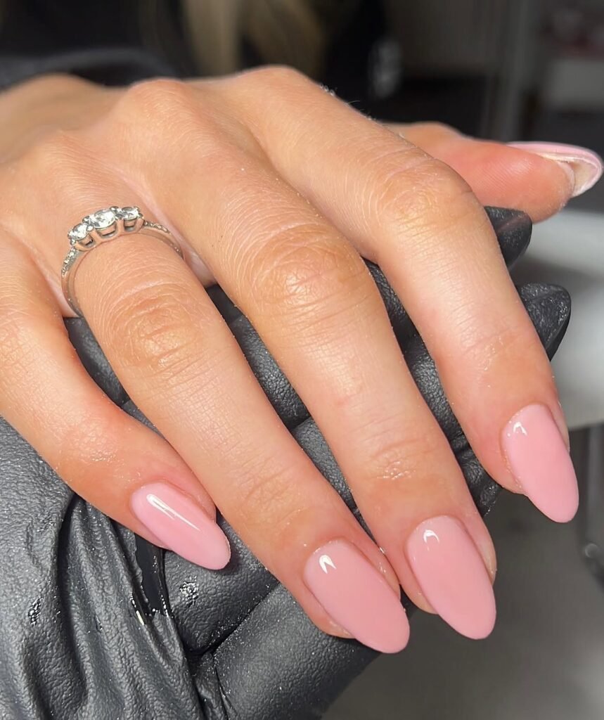 Timeless Sheer Pink Bridesmaid Nail