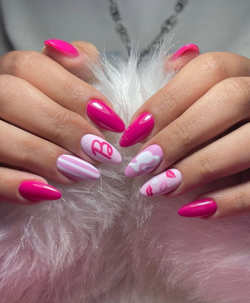 Barbie core Pink Nails