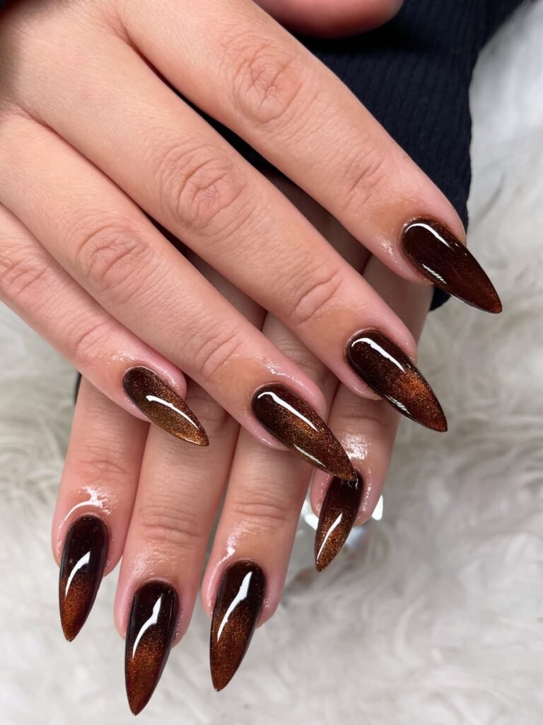  Brown Jelly Nails