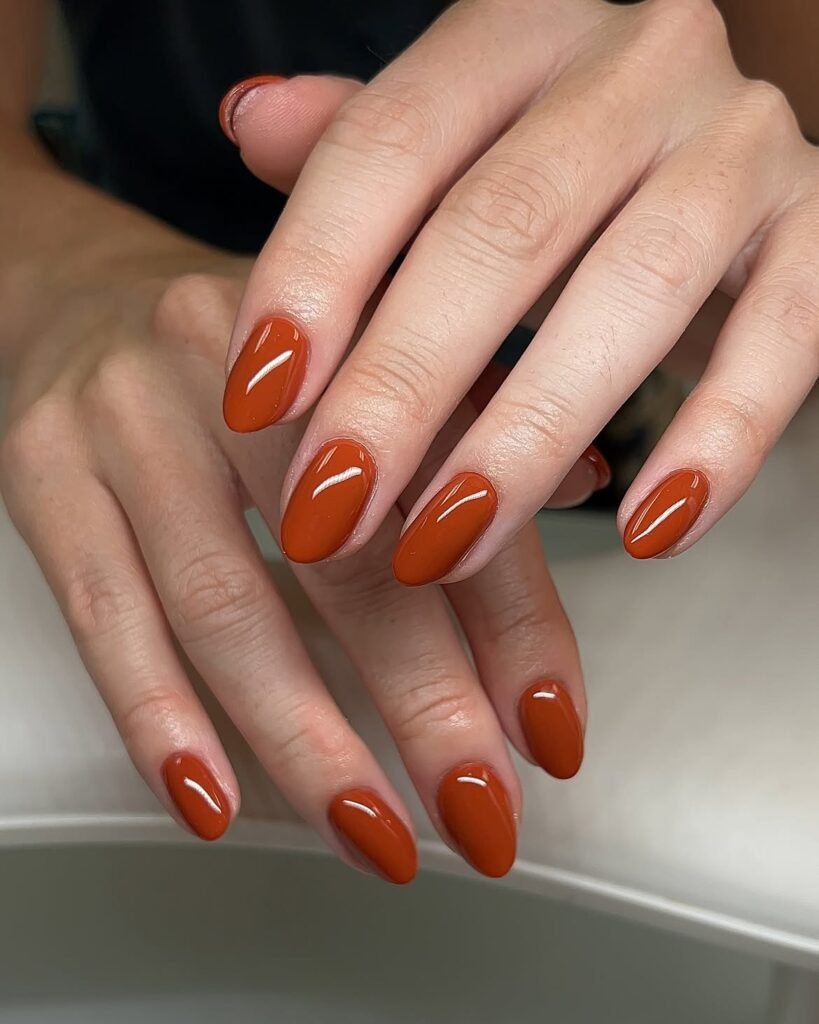 Burnt Orange Nails
