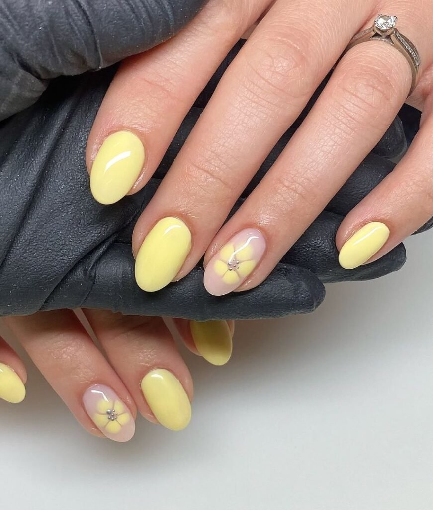  Butter Yellow Nails