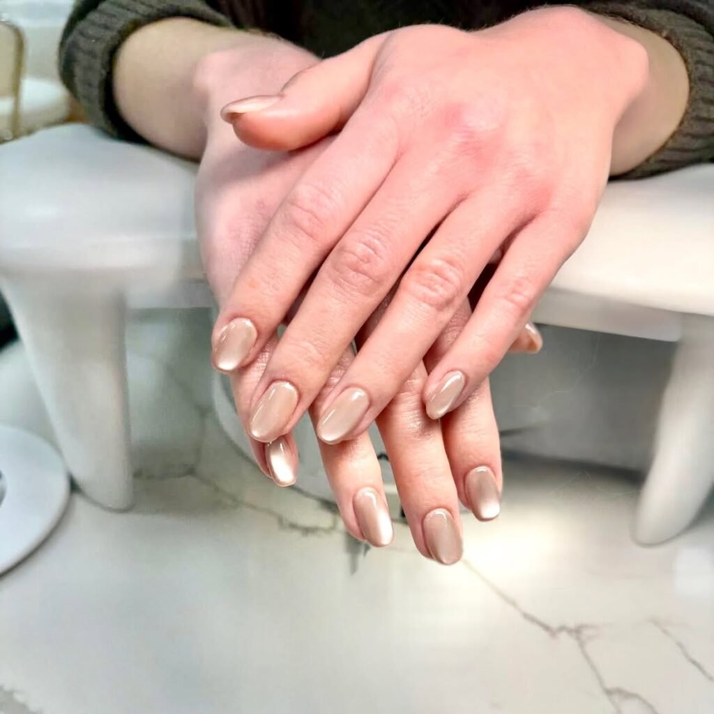 Champagne Nude Nails