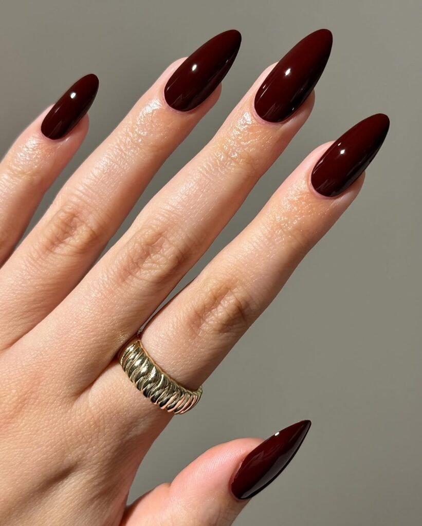 Cherry Mocha Nails