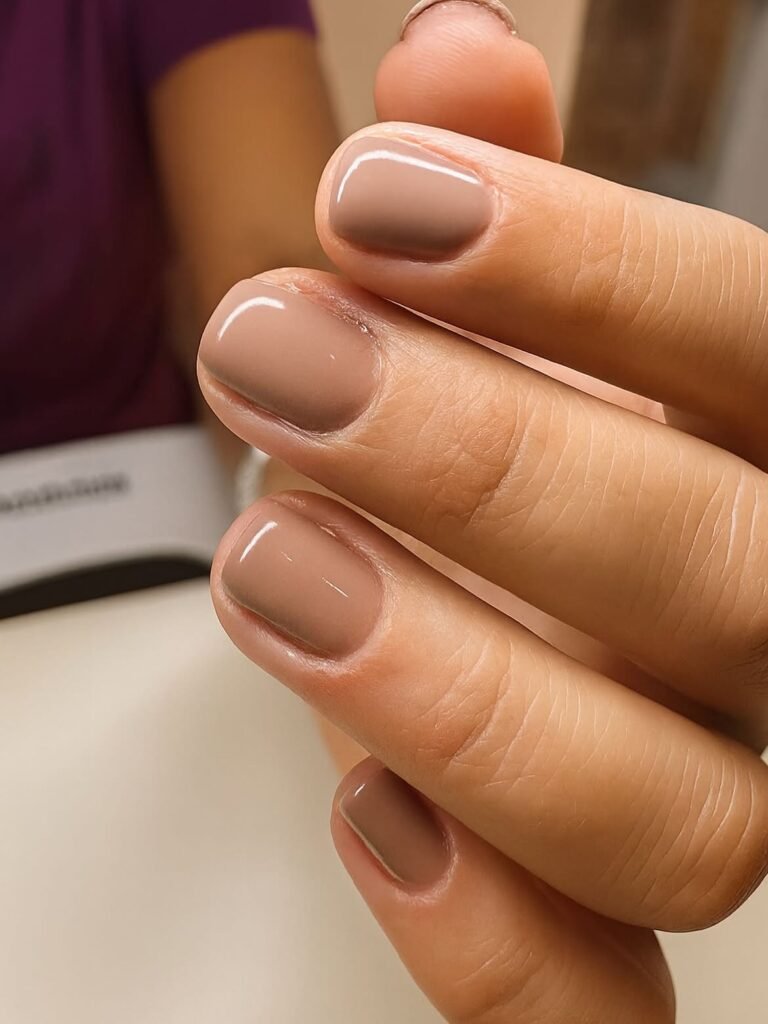 Creamy Latte Nails