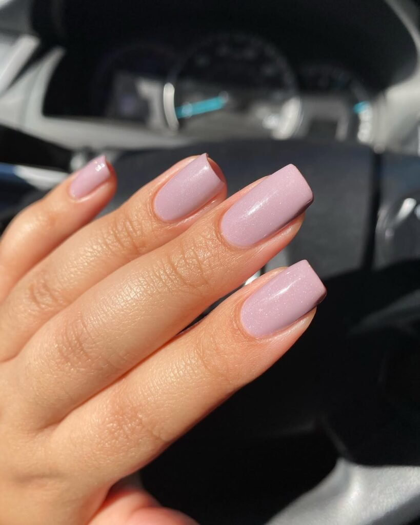 Dusty Mauve Gloss Nails
