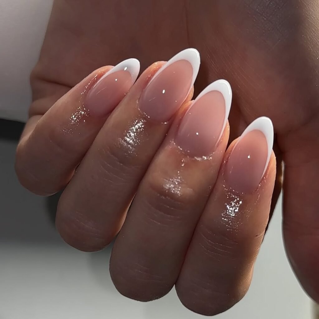 Classic White French Tips