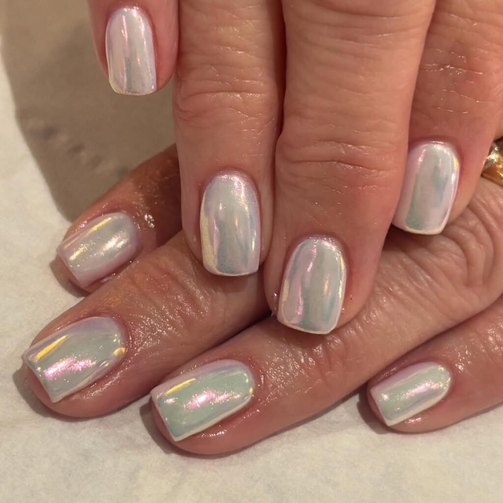 Ice Chrome Nails