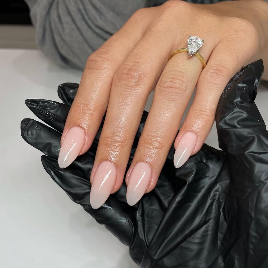 Milky Nude Nails