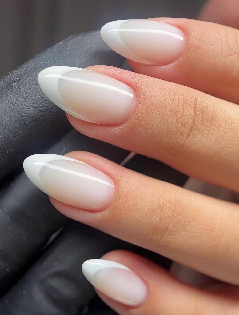 Milky White French Tips