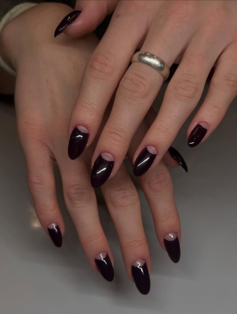 Minimalist Half-Moon Nails
