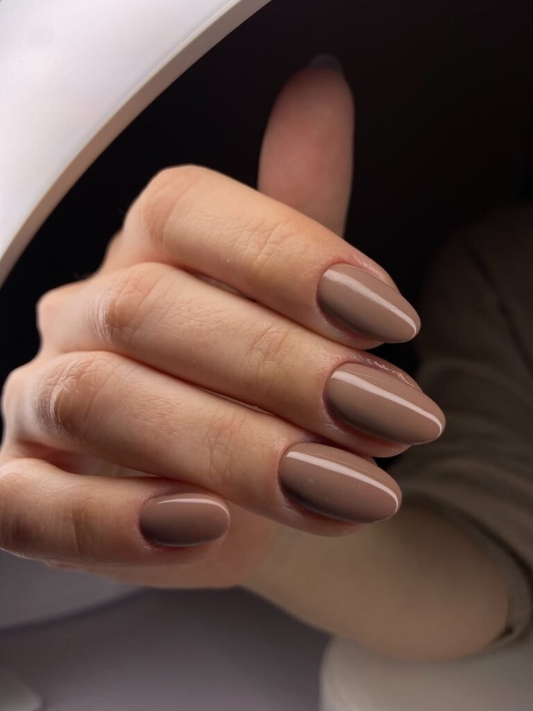 Mocha Nude Nails