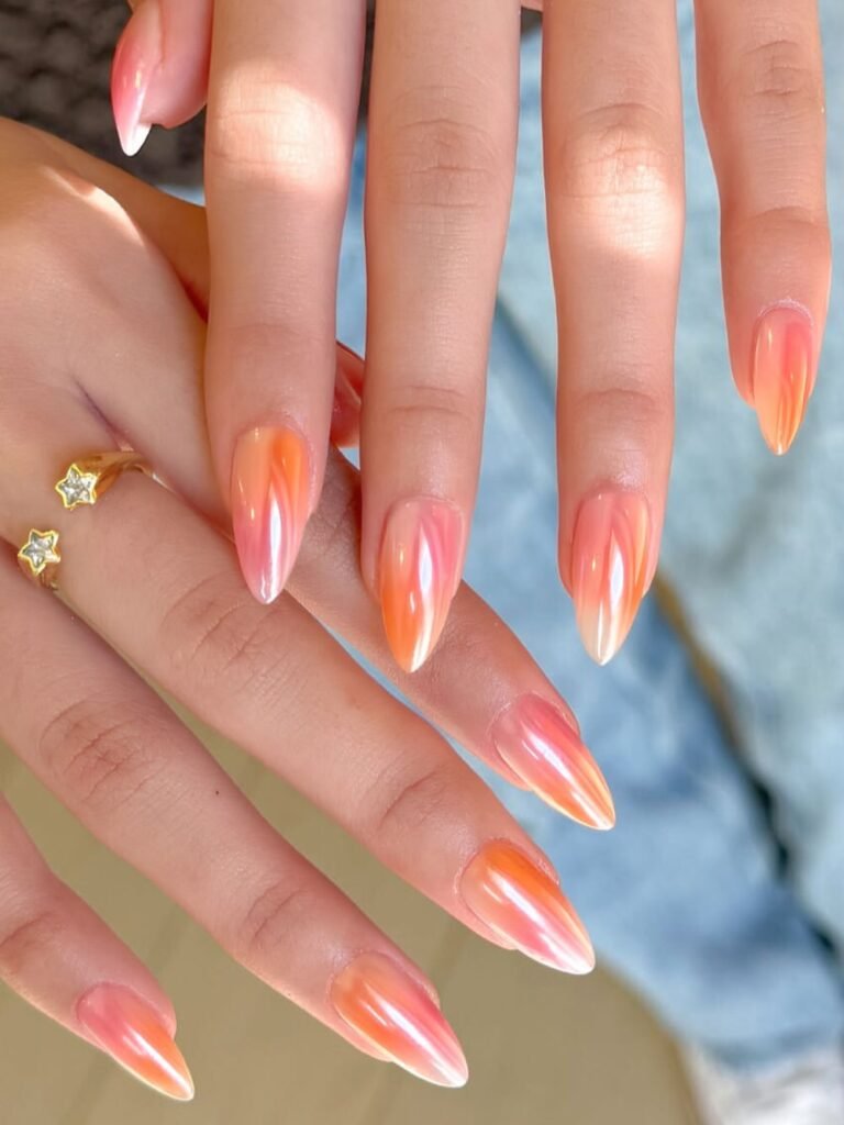 Peach Fuzz Nails
