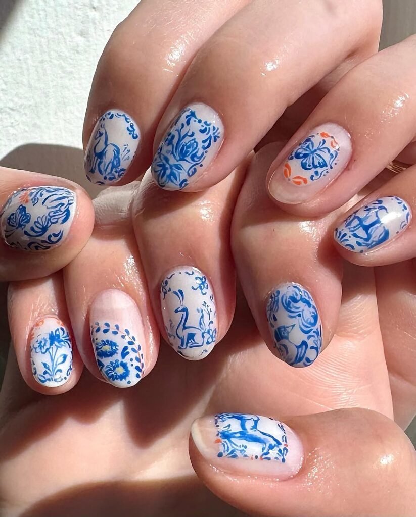 Porcelain White Nails