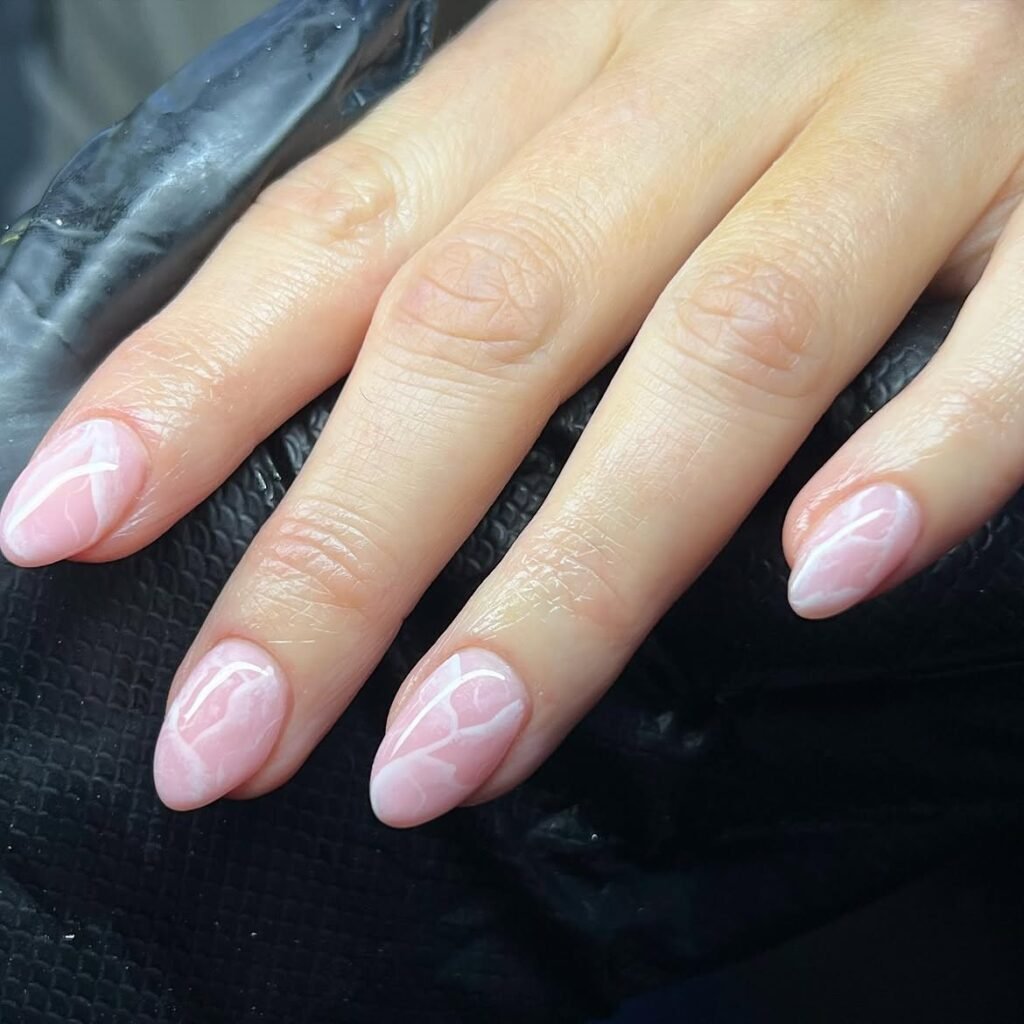Rose Quartz Nails