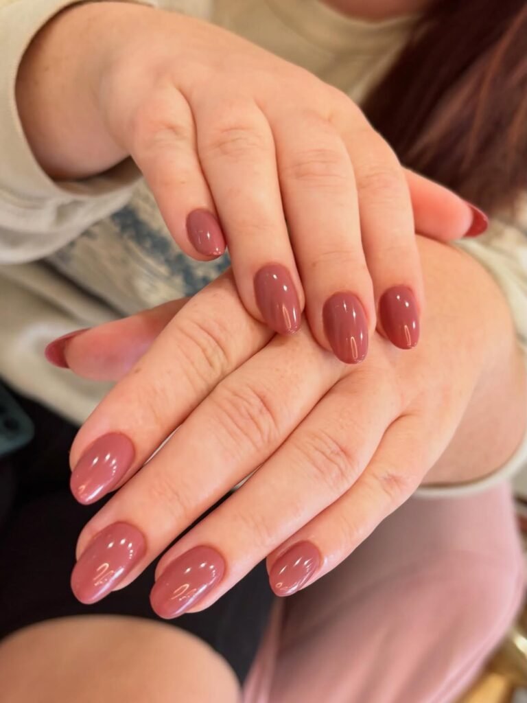 Rosy Nude Nails