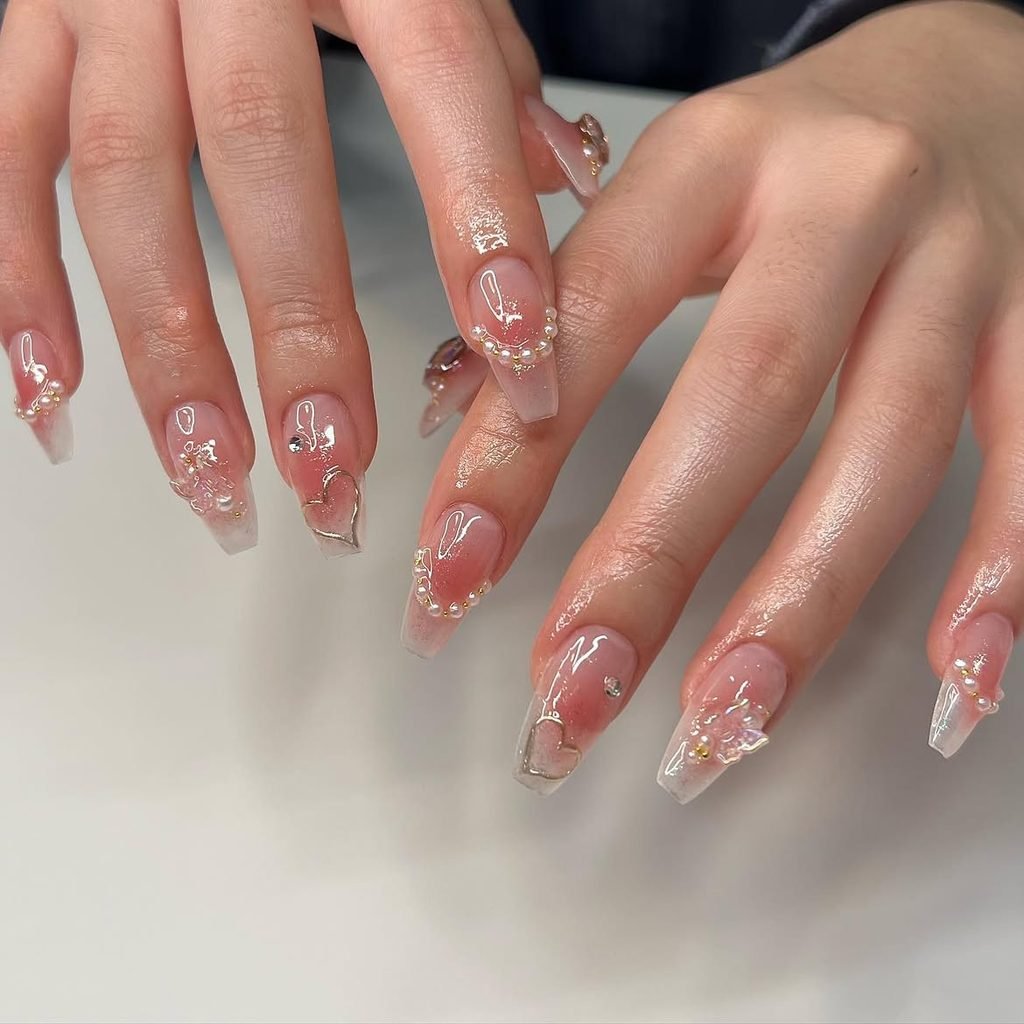 Blush Pink Jelly Nails