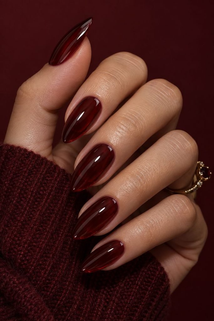 Cherry Cola Jelly Nails