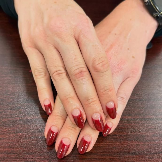 Cherry Red Half-Moons