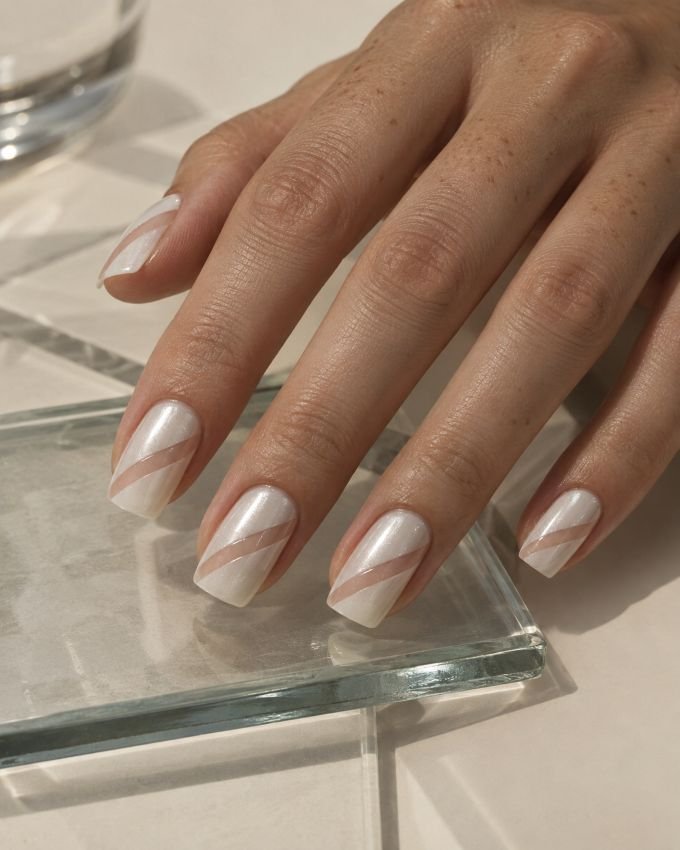 Diagonal Glaze With Sheer Windows