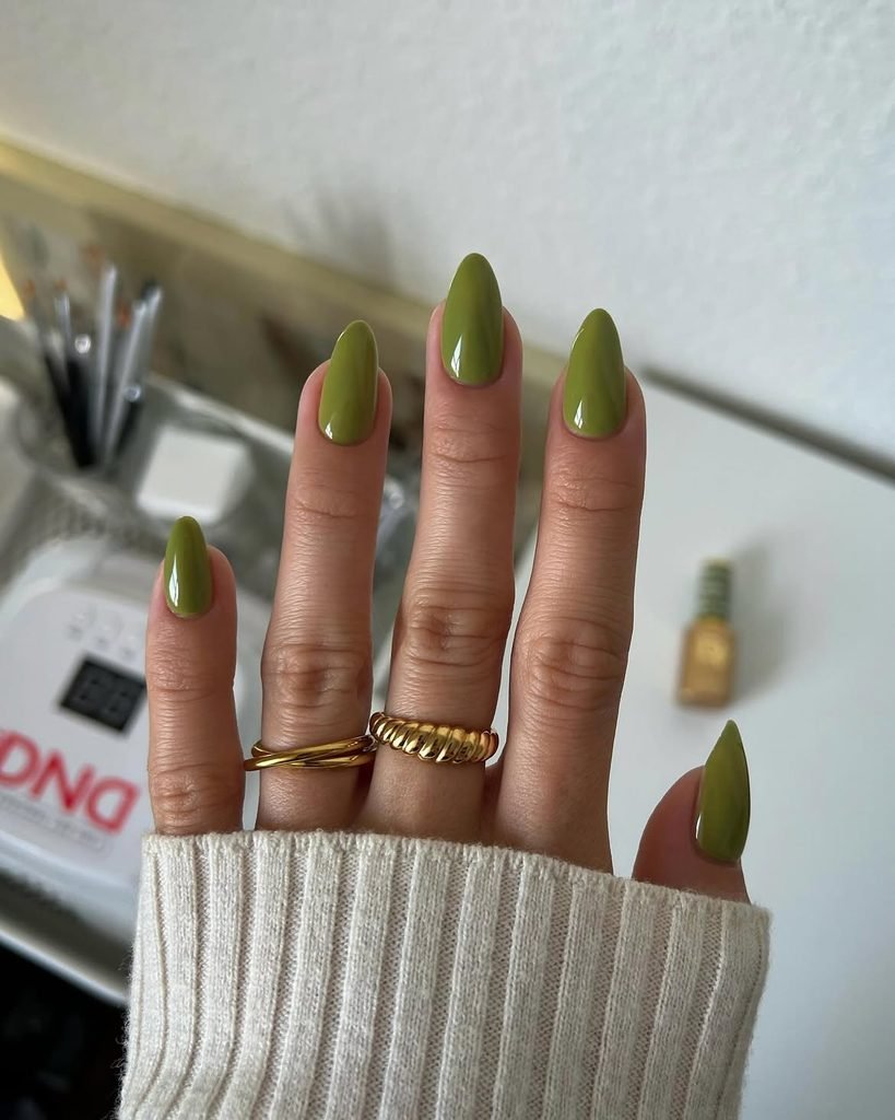 Dirty Martini Olive Nails