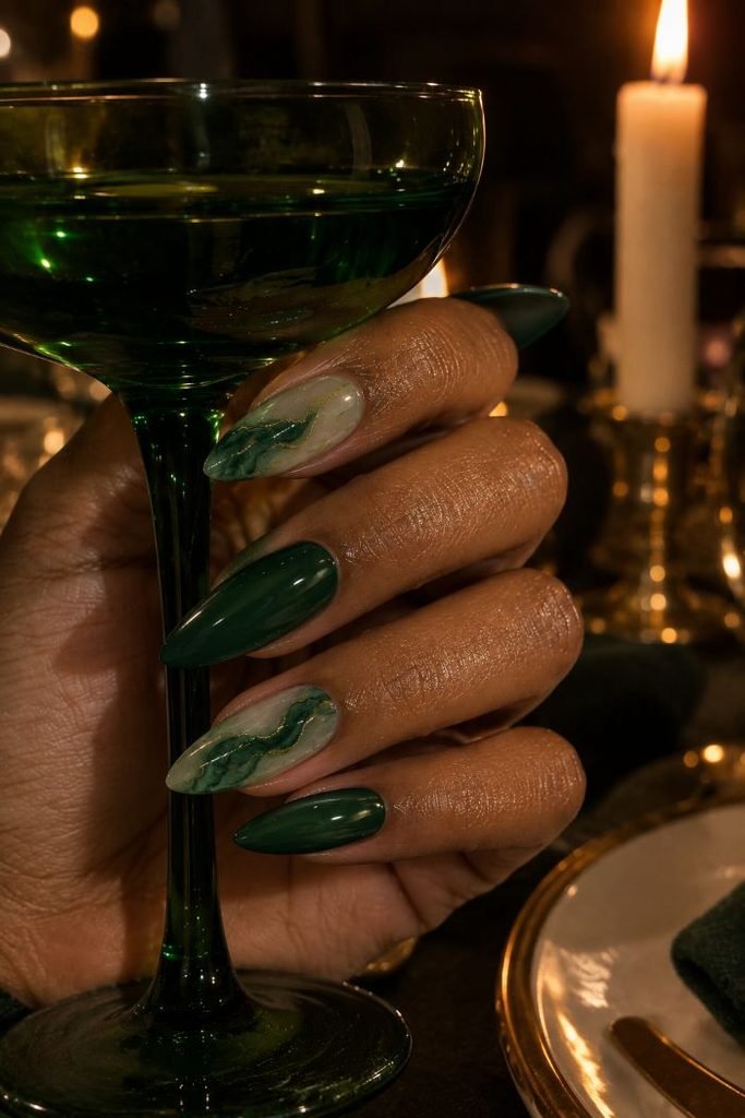 Emerald Stone Marble for Holiday Dinners
