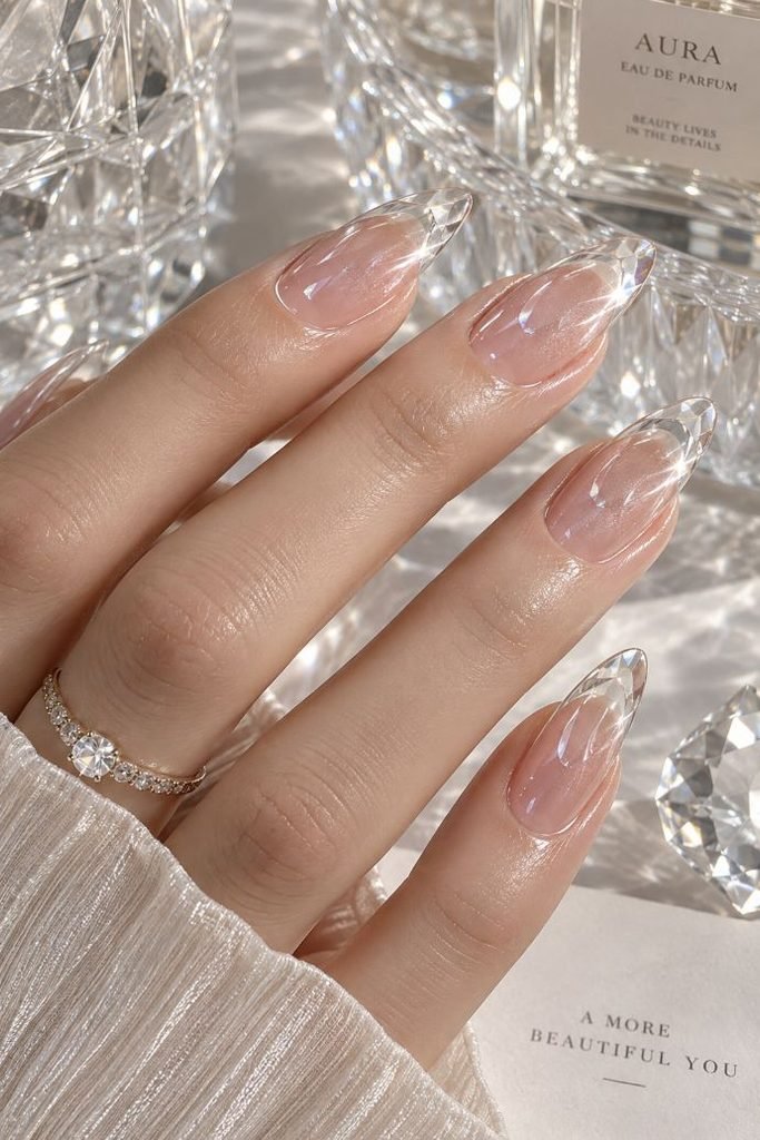 Glass Crystal Jelly Nails