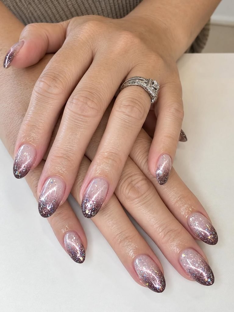 Glitter Ombre Nails