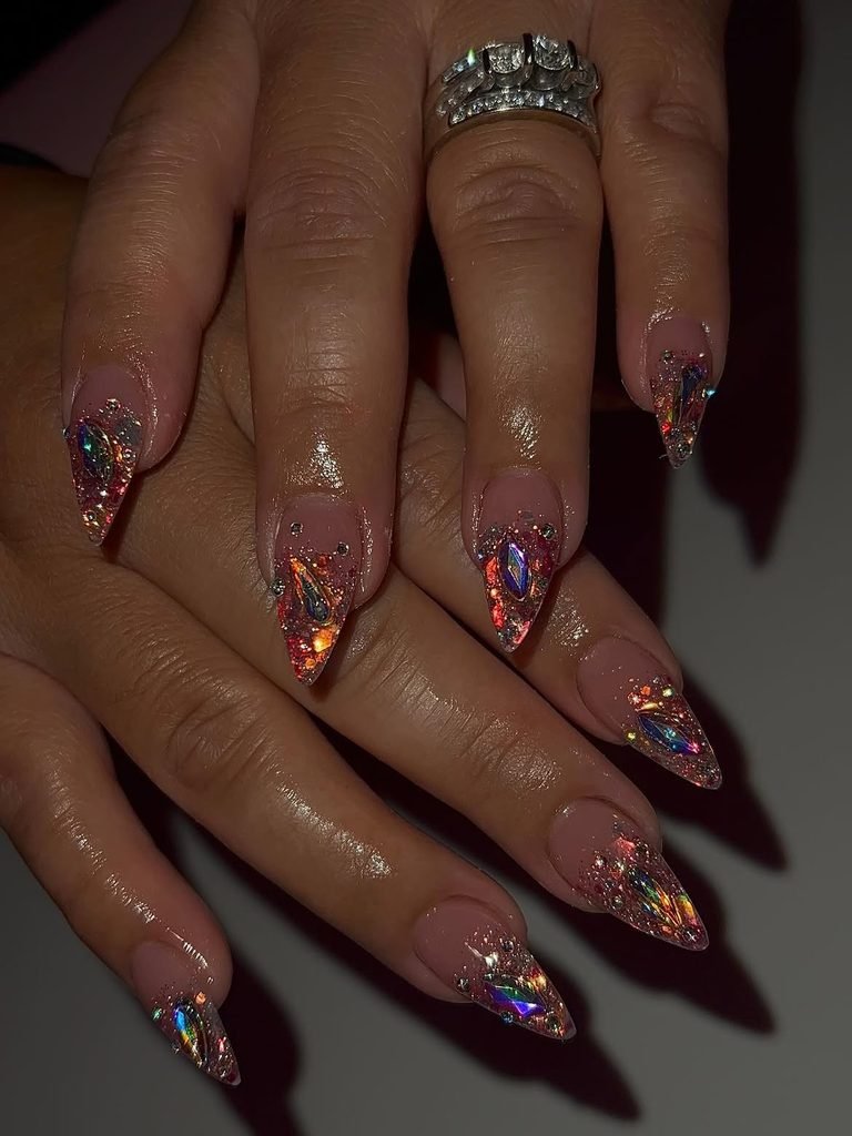  Graduated Rhinestone Ombré Tips