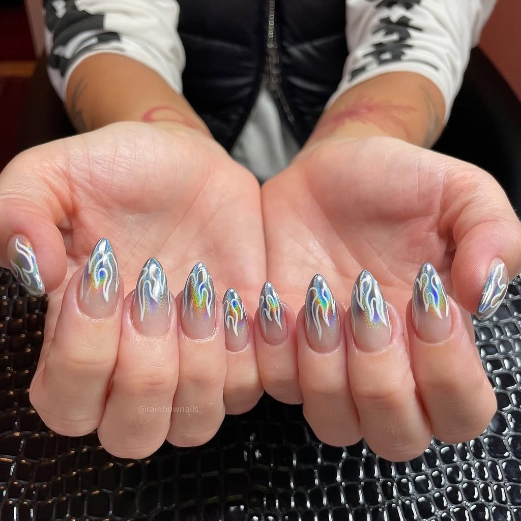Holographic Flame Tips
